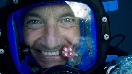paul rose wearing diving equipment